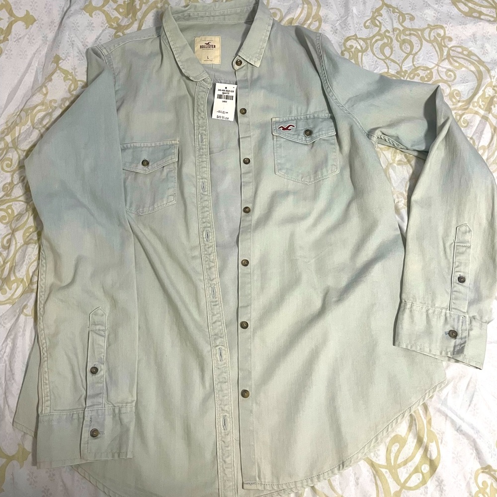 Hollister denim button up
